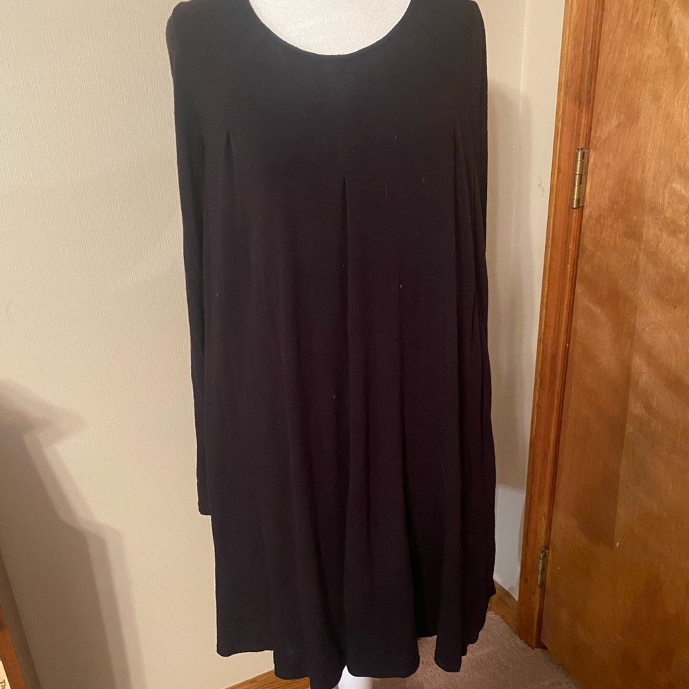 “ya Los Angeles “ Brand Black Dress Long Sleeves Lined Size Large